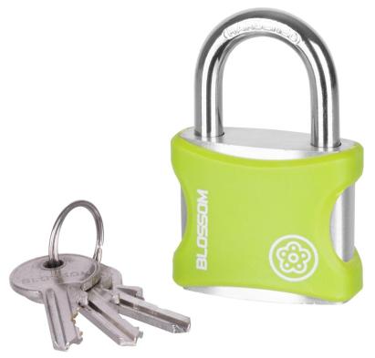 Lacăt Blossom BX03 38 mm, tip atârnat, cu 3 chei, culori mixte