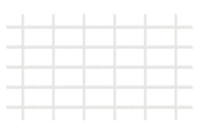 Mriežka Garden MEK6 145x42,5 cm, 4/4,7 mm, PVC/oceľ, oporná na kvety, biela, záhradnícka