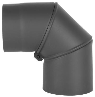 Cot reglabil 90° Ø150 mm, oțel 1,5 mm, pentru racord sobă/șemineu