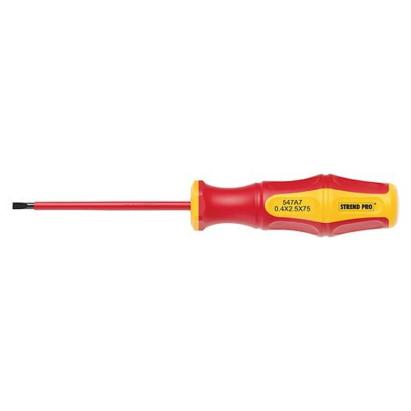 Șurubelniță electrician Strend Pro CX547A VDE 1000V, plată 5.5x125 mm