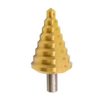 Burghiu treptat Strend Pro SD41 10–45 mm TiN, HSS, tija dreaptă pentru metal