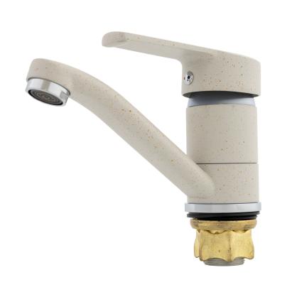 Baterie de bucătărie Fleko MB203 bej, monocomandă, cu cartuș ceramic