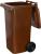 Nádoba ICS GB2, 120 lit., hnedá, popolnica na odpad