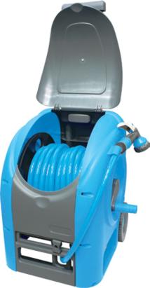 Navíjač AQUACRAFT® 990081, Naviják na hadicu, SET, Deluxe Compact, so záhradnou hadicou L-30 m