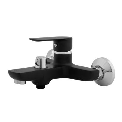 Baterie cadă-duș Fleko FZ183-FD439, negru mat, montaj pe perete