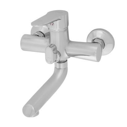 Baterie pentru cadă Fleko FZ066A-401, monocomandă, inox cromat, cartuș ceramic