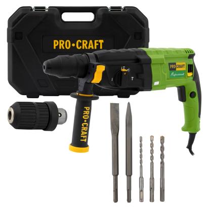 Ciocan rotopercutor PROCRAFT BH1400DFR, 790W, 3J, 4000 bpm
