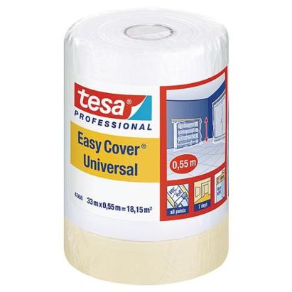 Folie de mascare tesa Pro Easy Cover Universal 33 m x 550 mm, cu banda adeziva