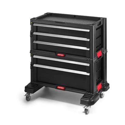 Dulap mobil Keter pentru scule, 5 sertare, pe roți, 562x289x502 mm