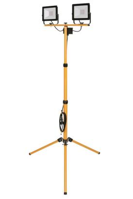 Reflektor LED de lucru Strend Pro pe trepied, 2x30W, 2x2400 lm, IP65, cablu 2,5 m