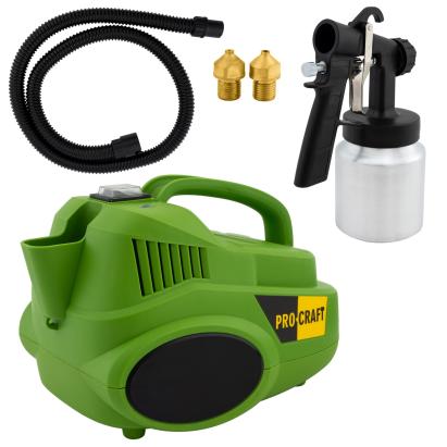 Pistol de vopsit electric ProCraft PSE950 cu compresor 600W și 3 duze