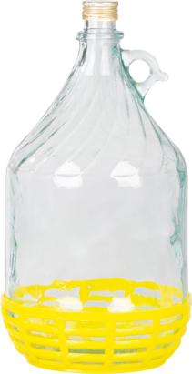 Damigeană din sticlă Strend Pro Stella 5 L pentru vin și țuică, cu capac