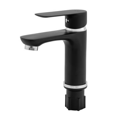 Baterie lavoar Fleko FZ181-FD439, negru mat, monocomanda, design modern