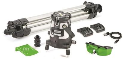 Laser verde Kapro 875GS Prolaser cu Beamfinder, trepied și valiză