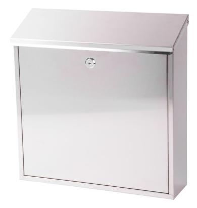 Cutie poștală din inox Strend Pro FLATBOX 2, 36x10x36 cm, cu încuietoare