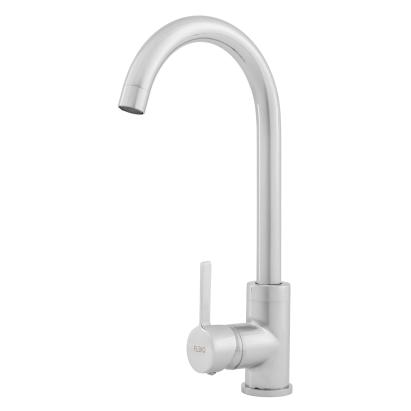 Baterie de bucătărie Fleko FZXC-410, albă, cu pipă înaltă și manetă