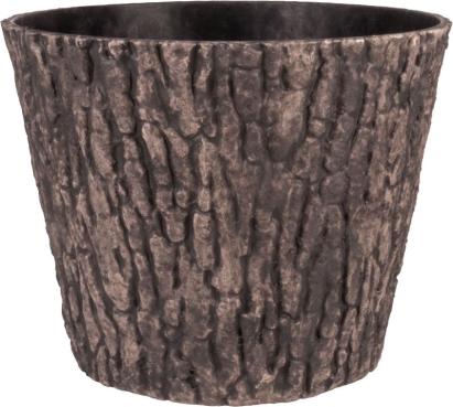 Ghiveci decorativ Strend Pro Woodeff 37,5x30 cm, nuc, efect lemn