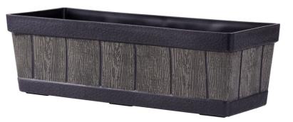 Jardinieră Strend Pro Woodeff 47 cm, efect lemn natural, UV stabilă