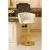Scaun de bucatarie/bar, Artool, Mig, rotativ, catifea bej, picior metal auriu, 51x50x84-105 cm GartenVIP DiyLine