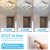 Lustra LED VERTEX Matrix, Romburi Suprapuse, Rame Metalice, 11W, 2 Romburi, Lumina Rece/Calda/Neutra 3000K/4000K/6000K, Alb
