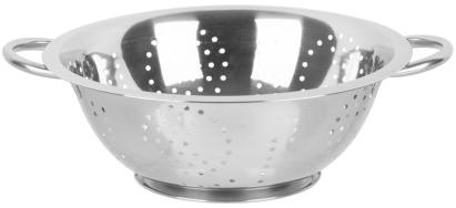 Cedník MagicHome DCB, 28 cm, okrúhle otvory, nerezové cedidlo