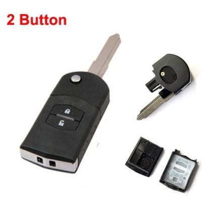 Carcasă cheie tip briceag compatibilă Mazda, 2 butoane, fără cip/electronică