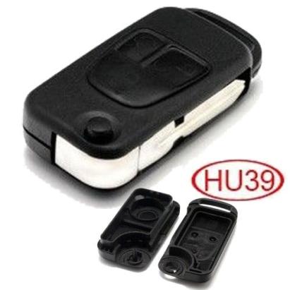 Carcasă cheie tip briceag compatibilă Mercedes-Benz, 3 butoane, lamelă 4 track