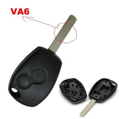 Carcasa cheie Renault 2 butoane tip VA6, compatibila Clio III, Modus, Twingo, Megane