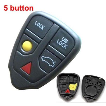 Carcasă telecomandă compatibilă Volvo S80 cu 5 butoane, fără electronică