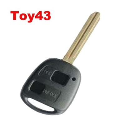 Carcasă cheie compatibilă Toyota Corolla, 2 butoane, lamelă Toy43 (fără electronică)