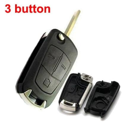 Carcasă cheie tip briceag compatibilă Opel Astra H, 3 butoane, fără electronică