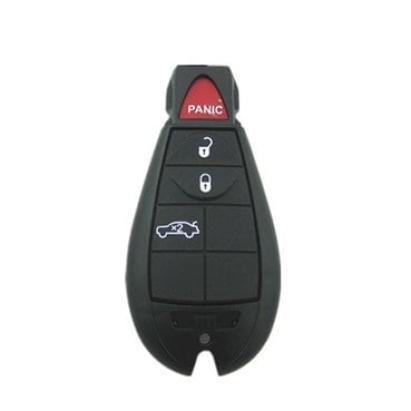 Carcasă cheie SmartKey compatibilă Jeep/Chrysler/Dodge, 3 butoane + panică