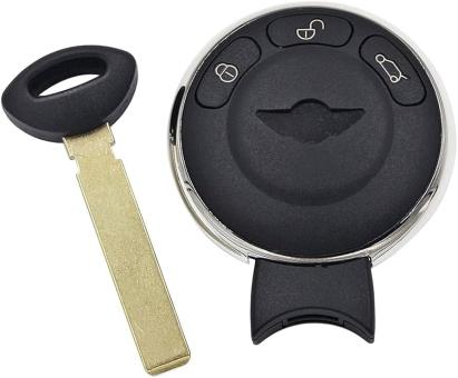 Carcasă cheie Mini Cooper smartkey compatibilă, 3 butoane, pentru model cu acumulator