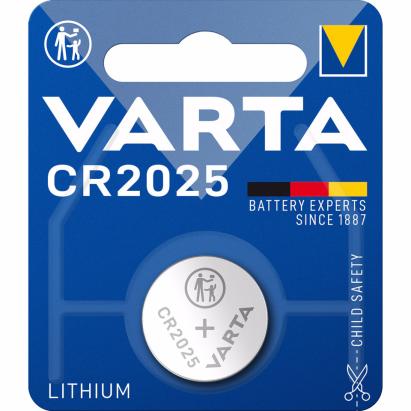 Baterie Varta CR2025 3V litiu pentru telecomandă cheie auto