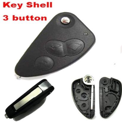 Carcasă cheie tip briceag compatibilă Alfa Romeo 156, 3 butoane, lamelă SIP22