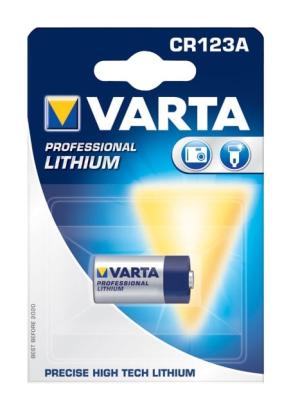 Baterie Varta CR123A 3V litiu, profesionala pentru lanterne si senzori