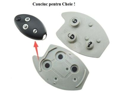 Cauciuc butoane cheie Citroen C5, compatibil cheie briceag 2001-2005