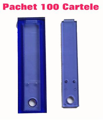 Pachet 100 carcase pentru cartelă interfon Electra cu cod de bare, cu capse