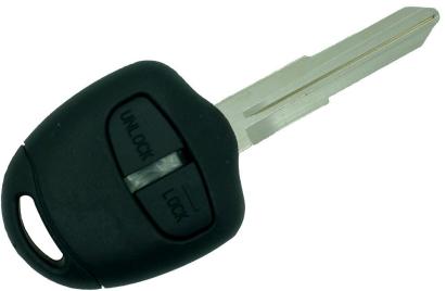 Carcasă cheie compatibilă Mitsubishi, 2 butoane, lamelă MIT11 cu șanț dreapta