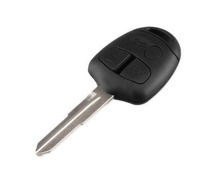 Carcasă cheie auto compatibilă Mitsubishi, 3 butoane, lamelă cu șanț dreapta