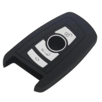 Husă din silicon pentru cheie BMW F01/F10, 4 butoane, neagră, protecție antiderapantă