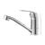 Baterie pentru lavoar cromată cu pipă pivotantă 18 cm și cartuș ceramic, racord inclus