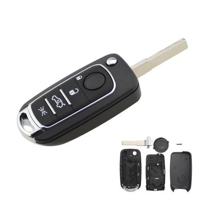 Carcasă cheie briceag compatibilă Fiat, 4 butoane, model nou (OEM)