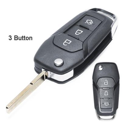 Carcasă cheie compatibilă Ford Ranger, 3 butoane, cu lamelă HU101 (OEM)