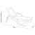 Sezlong de Plaja sau Gradina, reglabil, dimensiune 190 x 46 x 71 cm, material plastic, culoare Alb FAVLine Selection