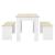 Set bucatarie Hokksund WE masa cu 2 banci alb/culoarea stejarului [en.casa] HausGarden Leisure