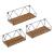 Raft de perete Kolding set 3 bucati masuri diferite [en.casa] HausGarden Leisure