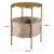 Beistelltisch Suonenjoki 59x47cm Goldfarben [en.casa] HausGarden Leisure