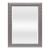 Oglinda de perete, en.casa, Ocre, 84 x 64 cm, plastic, gri argintiu, forma dreptunghiulara HausGarden Leisure