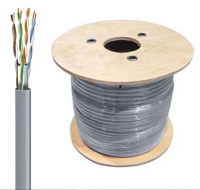 Cablu CAT6 UTP, 4x2x0.50mm CCA, rola 100m, gri SafetyGuard Surveillance